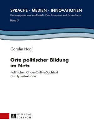 cover image of Orte politischer Bildung im Netz